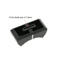 thumbnail image 2 of Unique Bargains Straight Slide Potentiometer Flat push Knob Insert Shaft 4x1.2mm Black White 5pcs, Plastic, 2 of 2