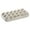 Khaki, variant on TAROFISH Reusable Egg Carton with Lid 18-Cell Stackable Refrigerator Egg Storage Container Plastic Egg Tray for Kitchen Restaurant Camping 11.81 Inch,Grey
