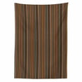 thumbnail image 2 of Striped Tablecloth, Colorful Vertical Thin and Bold Stripes in Retro Style Geometrical Abstract Design, Rectangle Satin Table Cover for Dining Room and Kitchen, 60" X 84", Multicolor, by Ambesonne, 2 of 2