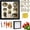 Black, variant on DIY Mini Museum Silhouette Box  Shadow Box Frame Kit with Gold Mini Frames & Figurines, DIY Photo Family Memory Display Case Frame Silhouette Boxs for Anniversary Home Decor (Black)