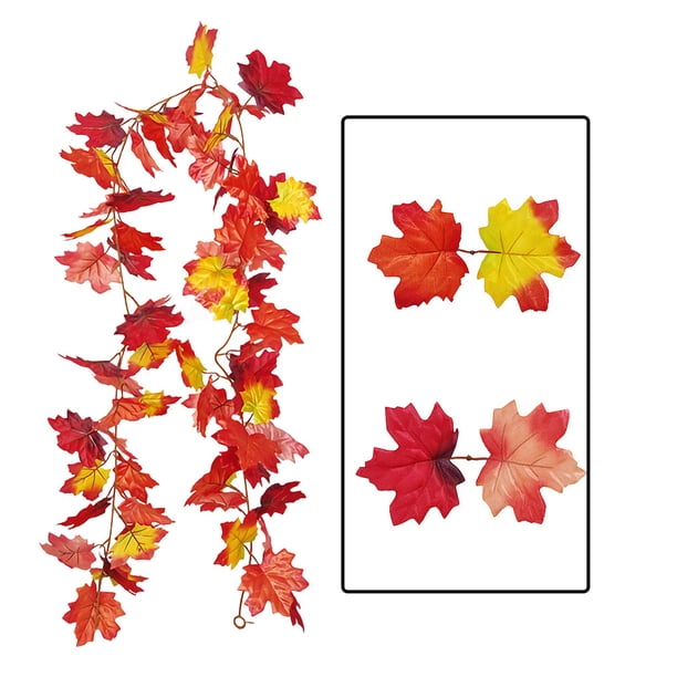 Inteprter Guirnalda de hojas de arce de otoño Artificial de 180cm, planta colgante, decoración de fiesta para el hogar Decoración No.04 Inteprter HA001259-04