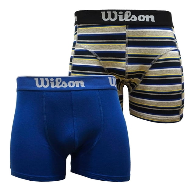 Bóxer Wilson Talla EG Azul y Rayas 2 Piezas