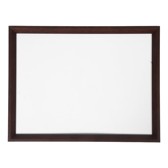 PENIKOKO Coffee Wooden Shadow Box Frame for Jersey Display with Crystal Clear Glass for Sports Memorabilia