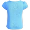thumbnail image 6 of Disney Princess Girl's 4 Pack Short Sleeve T-Shirt - Cinderella, Belle, Rapunzel, and Ariel, 4 Blue, 6 of 9