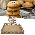 thumbnail image 1 of Cheers US Ramadan Wooden Tray Eid Plates for Home,Eid Mubarak Food Tableware Tray Ramadan Decorations for Table Wooden Tray Dessert Display for Ramadan Table Decoration, 1 of 2