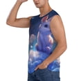 thumbnail image 3 of Pofeuu Cloud Cute Rabbit Print Men's Muscle T-Shirt, Sleeveless, Muscle Tank, Classic Muscle Tee Top For Men Casual Sleeveless Muscle T-Shirt Trendy Clothes-XX-Large, 3 of 7