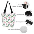 thumbnail image 4 of Disketp Lotus Flower for Women’s Casual Shoulder Tote Bag Cross-body Handbags for Shopping, Travel and Daily Use, 4 of 6