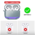 thumbnail image 3 of Leadingstar Metal Bluetooth-compatible Headset Protective Case Luxury Case With Keychain Anti-drop For Airpods 3, 3 of 9