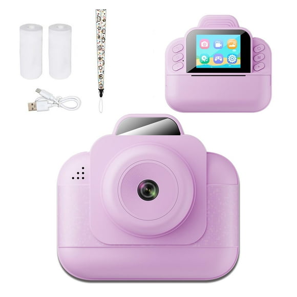 Instant Print Camera with Thermal Printing - 1080P HD Video, 2.4" Screen, Time Lapse & Multiple Filters, Portable Photo Printer Camera for Travel & Creative Photography