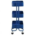thumbnail image 4 of Linon Metal Three Tier Cart, 29 inches Tall, Royal Blue, 4 of 6