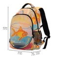 thumbnail image 2 of FORMRS Kids School Backpack Elementary Student Unisex Travel Bookbag with Reflective Stripes, Goldfish, 2 of 7