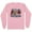 Pink, variant on Birds It's Cold Outside Long Sleeve Shirt Unisex Large White