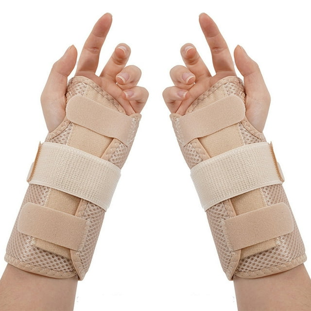 1 par de muñequeras para el túnel carpiano, soporte para artritis, tendinitis, esguince, férula de mano, soporte transpirable para lesiones y ejercicio.