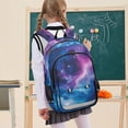 thumbnail image 7 of FORMRS Unisex School Backpack 17" Student Travel Bag with Laptop Compartment, Galaxy Pattern, 7 of 7