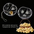 thumbnail image 3 of RV Bola de alimentación de plástico extraíble, accesorio para jaula de pájaros, bola de alimentación transparente para pájaros, PJMiquito, gris, Africano, cacatúa, pJMiquito, 3 of 5