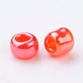 thumbnail image 2 of U8MO 30000pc/pound Transparent Colours Lustered Glass Tiny Beads Round Loose Bead 2mm-Red, 2 of 2