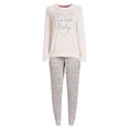 thumbnail image 4 of Jaclyn Intimates Long Sleeve Crew Neck Printed Pajamas (Women's or Women's Plus) 2 Piece Set, 4 of 5
