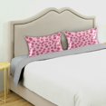 thumbnail image 3 of Yayeee Pillowcase Queen Size Set of 2 Satin Wrinkle Resistant Pillow Case, Strawberry Bliss, 3 of 8