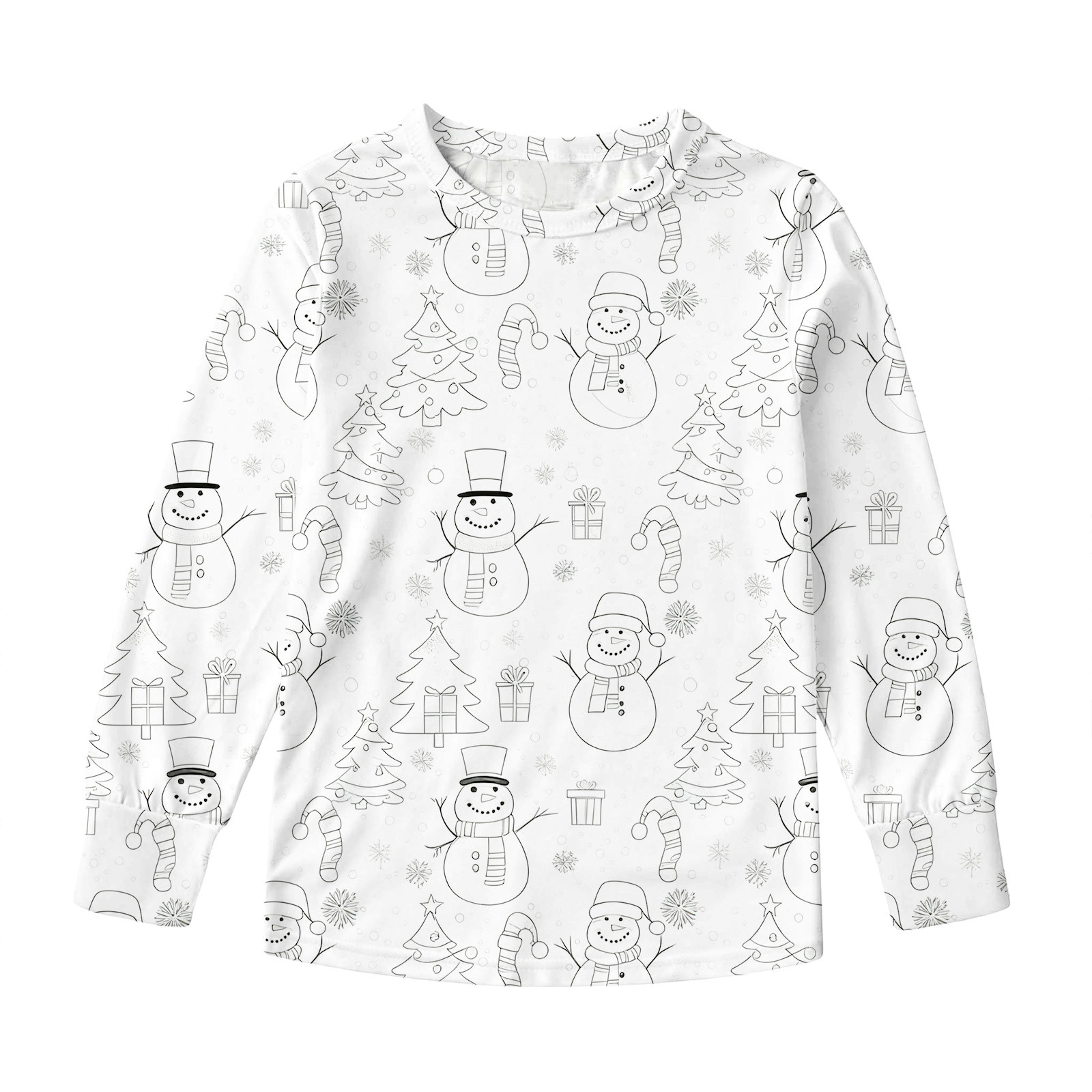 Owordtank Kids DIY Hand Painted Colorable Tops and Pants Set Boys Girls Funny Cartoon Coloring Blouse and Pants 2 Piece Sets