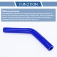 thumbnail image 4 of Unique Bargains 1pcs 13-16mm 0.51"-0.63" ID 120mm 4.72" Length 45° Blue Car Silicone Hose Universal, 4 of 7