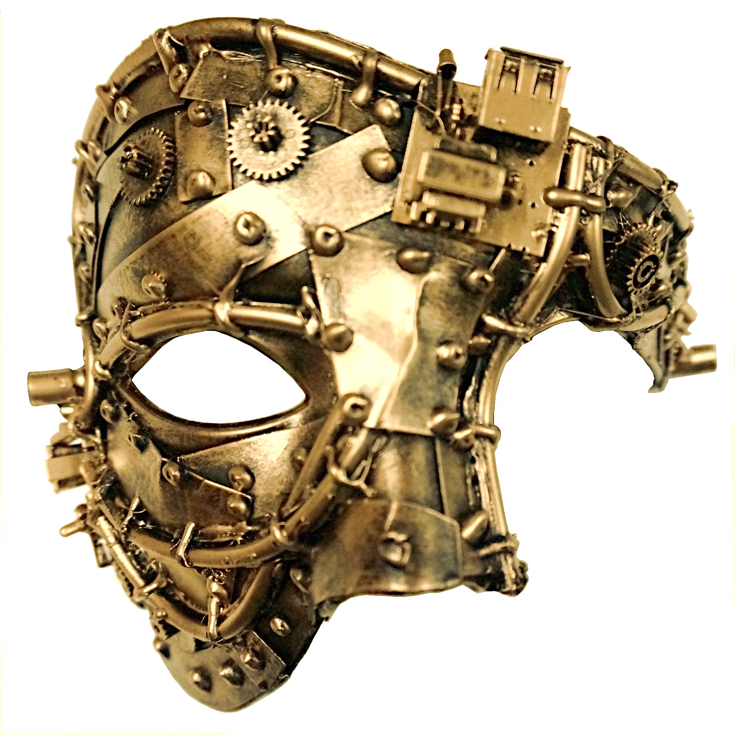 Phantom Of The Opera Face Mask Mens Ladies Fancy Dress Accessory 
