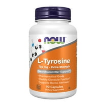 NOW Supplements, L-Tyrosine 750 mg, Supports Mental Alertness*, 90 Veg Capsules