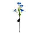 thumbnail image 4 of Lámpara de jardín forma de flor Lámpara de césped al aire libre colorida luz solar decorativa LED, azul 2pcs sidaley HA002386-04, 4 of 7