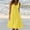 Yellow plus size summer mini dresses a1, variant on Women Plus Size Summer Boho Flowy Mini Dresses Sleeveless Round Neck Ruffle A-Line Swimwear Beach Vacation Party Sundresses, Yellow M