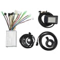 thumbnail image 1 of Controlador de motor de bicicleta eléctrica de 15 A, controlador común de 36 V y 48 V con panel OMTM3 y acelerador de pulgar para motores de 250 W y 350 W., 1 of 14