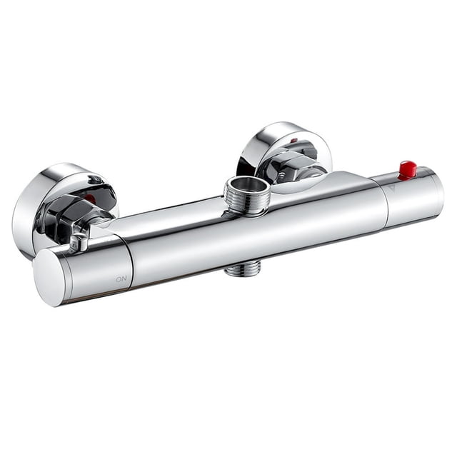 Thermostatic Shower Mixing Valve Wall Mounted Hot Cold Water Mixer Valve for Bathroom RV Bathtub