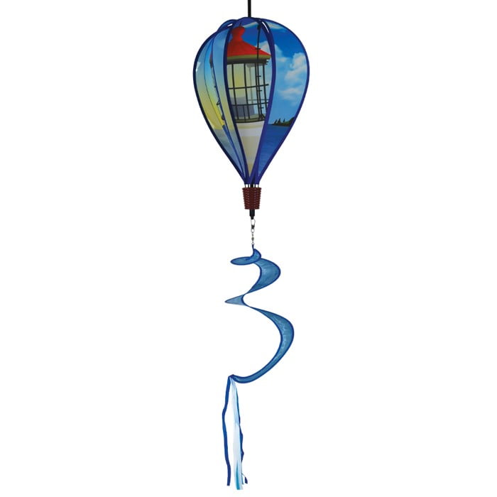 In the Breeze Coastal Lighthouse Hot Air Balloon - 6 Panel Spinning ...