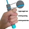 thumbnail image 4 of Cuerda de saltar ajustable para niños de 3 a 12 años, perfecta para niños y niñas, fitness al aire libre, juegos escolares, quema de grasa, 240 cm de largo, paquete de 2, 4 of 4