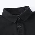 thumbnail image 4 of NIEWTR Boys Lightweight Polo Shirts Breathable Cotton Short Sleeve Collared Tops Toddler to Teens(Black,3-4 Years), 4 of 6