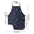 thumbnail image 4 of Naloa 1Pack Adjustable Bib Apron Waterdrop Resistant Cooking Kitchen Aprons for Women Men Chef, Copper-Gold Gloss Outline Cherry Print, 4 of 5