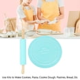 thumbnail image 3 of Rolling Pin Pastry Baking Mat, Non Stick Safe and Sanitary Pot Rolling Pin Strong Practicality Rolling Pin Kneading Pad for Kitchen Restaurant School Use, 3 of 8