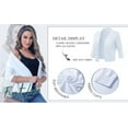 thumbnail image 4 of Traleubie Women's Sweater 3/4 Sleeve Cropped Elegant Shrugs Cardigan for Women, 4 of 7