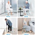 thumbnail image 3 of HealthLine Upgraded Heavy Duty Shower Stool 550 lbs Bath Seat Chair, Tool-Free Assembly Height Adjustable Bath Bench with Padded Seat and Assist Grab Bar for Seniors, Elderly, Disabled, Handicap and Injured, 3 of 8