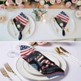 thumbnail image 3 of 250 Years USA Flag Cloth Napkins, Independence Day Eagle Anniversary Washable and Reusable Dinner Napkins Set of 2, Table Napkin for Kitchen Party Birthday Wedding Hotel Housewarming 20"x20", 3 of 9