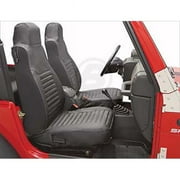 Bestop 2922835 Front Seat Covers For Jeep Wrangler, 2003 2006 Black Denim
