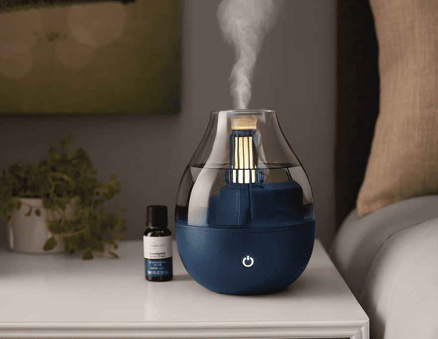 Mainstays 0.31 Gallon Ultrasonic Cool Mist Humidifier, Blue