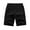 Black, variant on Mens Casual Shorts Male Solid Color Elastic Rope Beach Pants Youth Casual Sports Straight Leg Mens Sport Shorts Khaki L