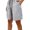 Grey, variant on Women's Shorts Casual Plain Bermuda Grey XS (2)