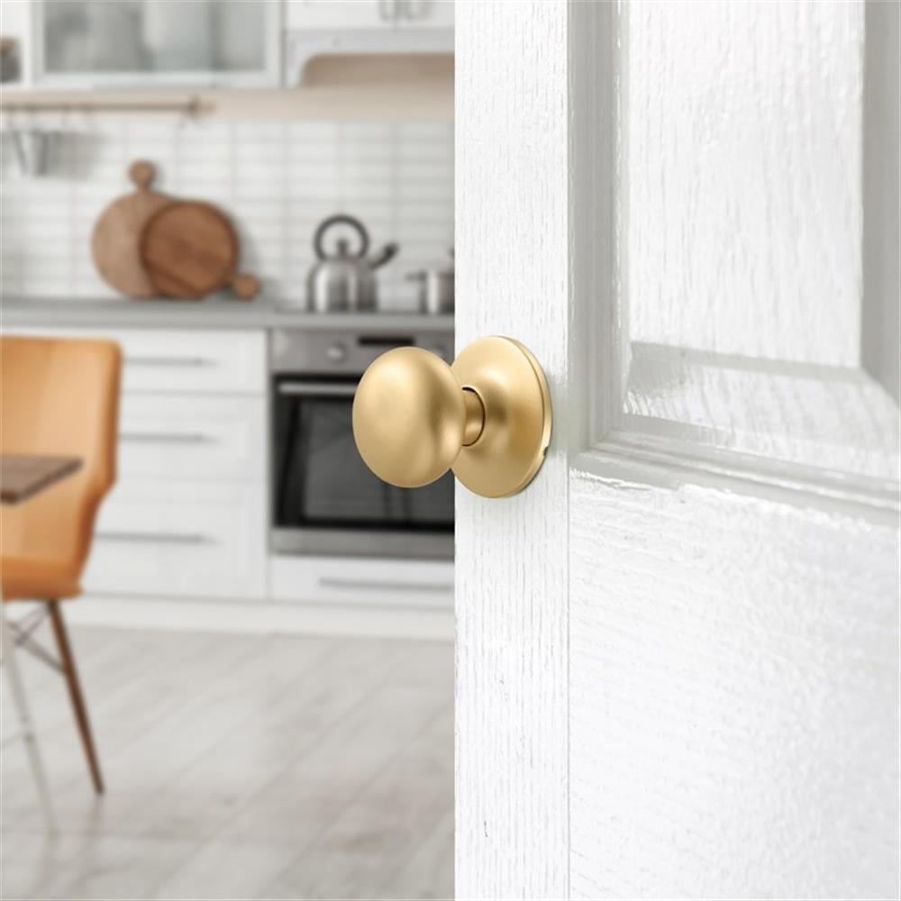 Design House 726943 Cambridge Passage Hall and Closet Door Knob Satin Gold