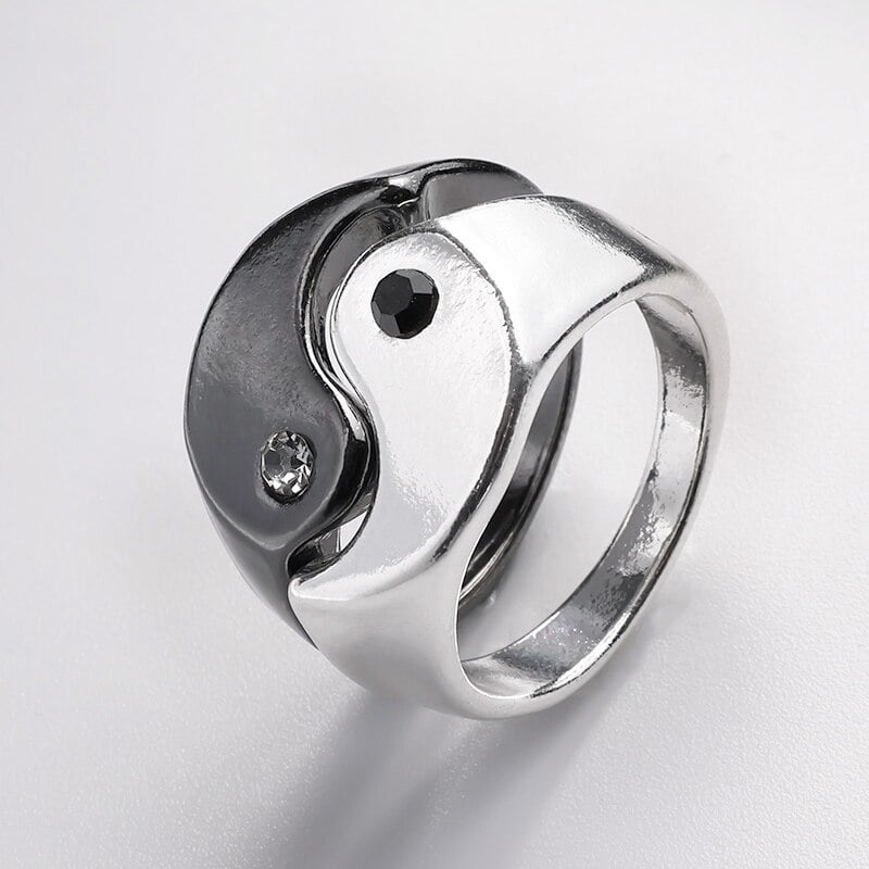 Bague yin yang sale