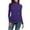 Purple, variant on Women T-Shirt Casual Solid Long Sleeve Turtleneck Tops Slim Fit Stretchy Layer Tee Shirts Ventilate Green Tee