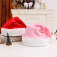 thumbnail image 2 of Gorro de felpa de Navidad para niños y adultos, gorro de Papá Noel, decoración de Feliz Navidad, suministros para fiestas de Año Nuevo, 2024, 2 of 4
