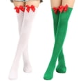thumbnail image 2 of Yokua Womens Thigh High Socks Long Thigh Highs,Over the Knee Highs Casual Long Socks, 2 of 21