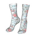 thumbnail image 6 of Bingfone Cute Rabbit And Heart Prirnt Women's Men's Fun Pattern and Solid Crew Socks-1 Pair Pack-Cool & Classic Novelty Design Gifts, 6 of 7
