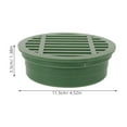 thumbnail image 2 of ELAYARD Outdoor Green Plastic Drain Grate Cover for Yard Planter, Weather Resistant Landscape Drainage Solution, 2 of 8