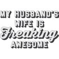thumbnail image 3 of CafePress - My Husband's Wife Is Freaking Aw - 11 oz Ceramic Mug - Novelty Coffee Tea Cup, 3 of 6